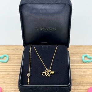 Tiffany & Co Naughty Nice Pendent Necklace in 18k Yellow Gold, 16-18 inch